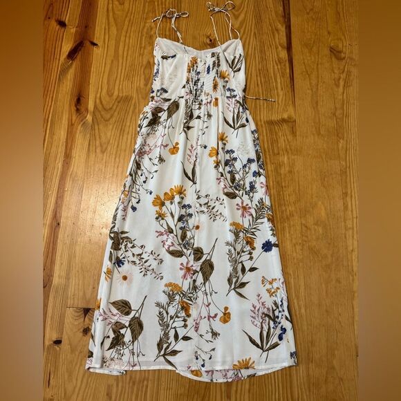 Reformation Kourtney Midi Dress in Frolic Floral Cream Women’s Size 6P - Picture 16 of 16